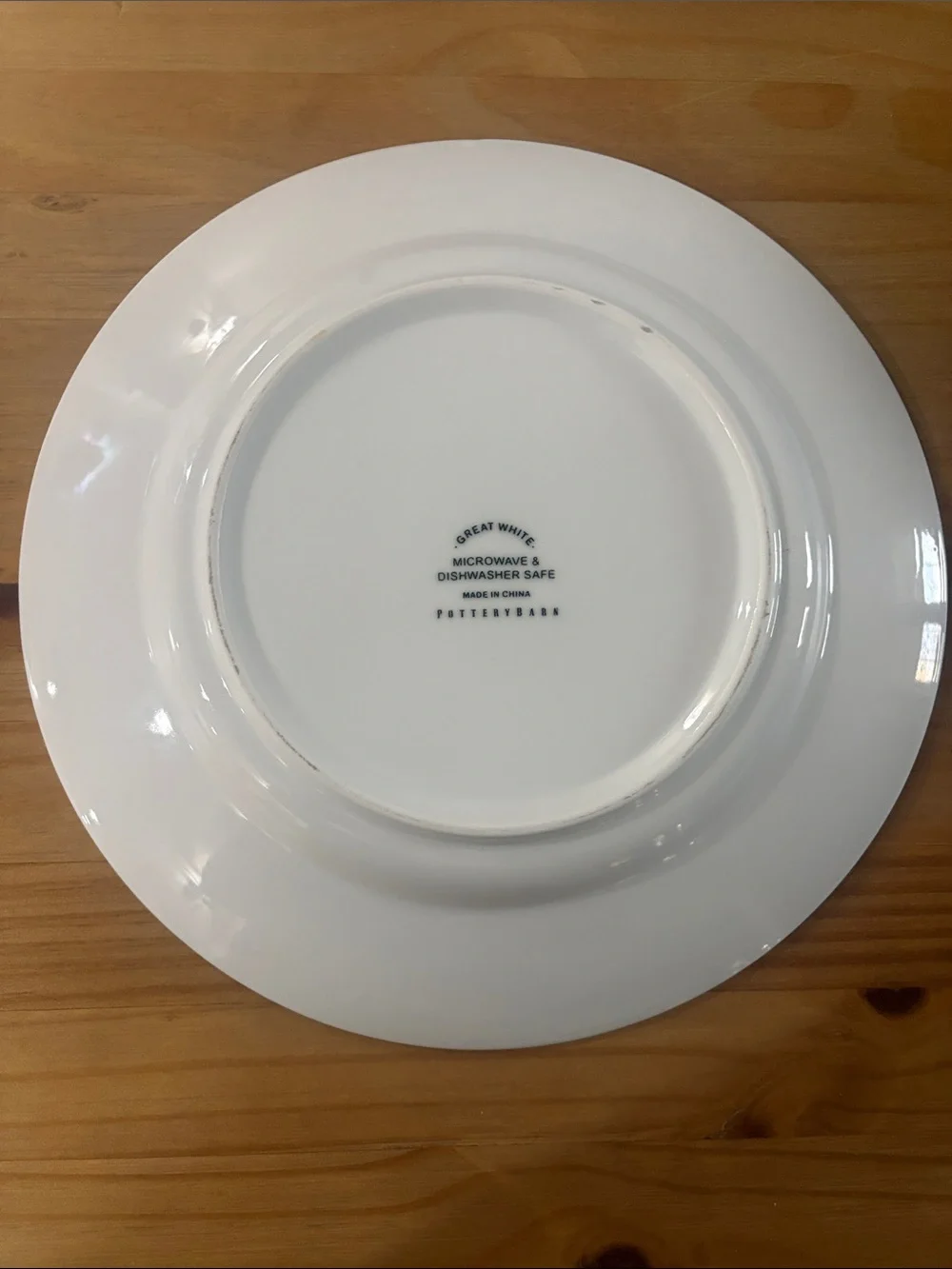 Pottery Barn Great White Collection Chop Plates/Platters Charger Plates-Set of 4